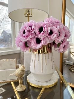 Round Marble Trivet With Gold Edge (2 Sizes) -Home Essentials Shop IMG 4058 1 1