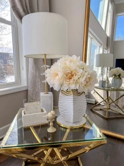 Round Marble Trivet With Gold Edge (2 Sizes) 15 Round Marble Trivet With Gold Edge (2 Sizes) -Home Essentials Shop IMG 4097 2