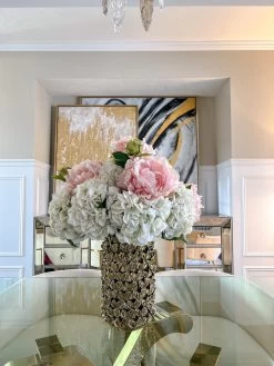 Gold Vase With Petal Design