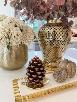 Large Glitter Pinecone Candle -Home Essentials Shop IMG 4561 new