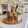 Hammered Glass Canister With All Gold Leaf Details & Lid (3 Sizes) -Home Essentials Shop IMG 4931