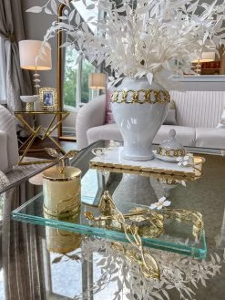 Rectangular Glass Tray From The White Jeweled Flower Collection -Home Essentials Shop IMG 4957 new