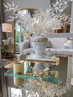 Rectangular Glass Tray From The White Jeweled Flower Collection -Home Essentials Shop IMG 4963 new 1