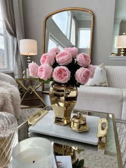 Gold Hexagon Ginger Jar (2 Sizes) -Home Essentials Shop IMG 5209 new 1