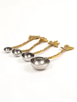 Set Of 4 Spice Spoons With Gold Detailed Handles -Home Essentials Shop IMG 5772 Edit new