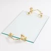 Large Glass Rectangular Tray With Intricately Detailed Gold Handles With White & Gold Rose Details -Home Essentials Shop IMG 5830 new 1