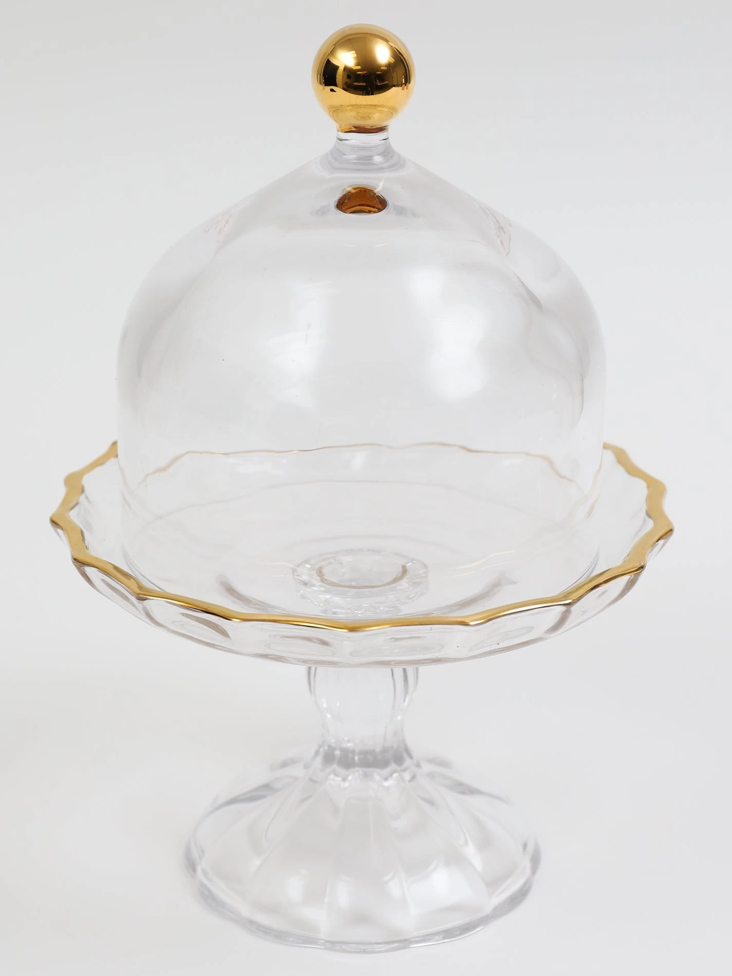 Glass Stand With Gold Top (3 Sizes) 6 Glass Stand With Gold Top (3 Sizes) - Image 4