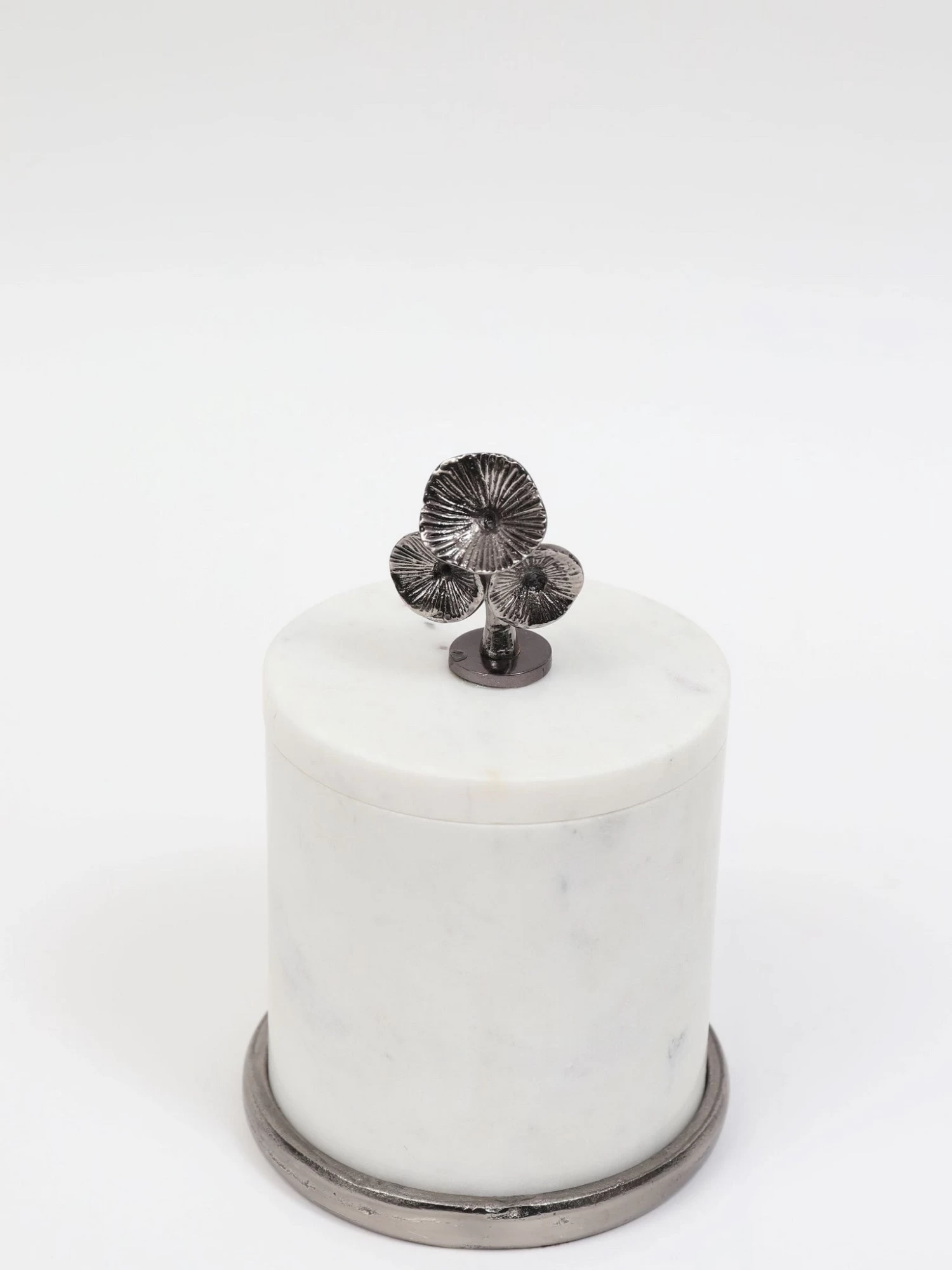 Marble Canisters With Floral Design Lid (2 Colors, 3 Sizes) 11 Marble Canisters With Floral Design Lid (2 Colors, 3 Sizes) - Image 9