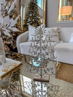 17" Crystal Jeweled Gold Tree