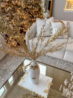 White Ceramic Vase With Gold Detailed Floral Design -Home Essentials Shop IMG 6326 1 2f56be30 d47b 4e8a 81a7 23e1b30d2c75 new