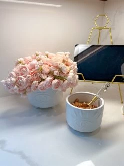 White Ceramic Evil Eye Planter (2 Sizes) -Home Essentials Shop IMG 6395 1 new 1