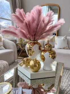 Gold Geometric White And Gold Ginger Jar (3 Sizes) -Home Essentials Shop IMG 6532 new