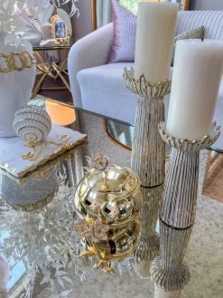 Metal Round Dish With Cover From The Celine Flower Collection (2 Colors) -Home Essentials Shop IMG 6886 new 1