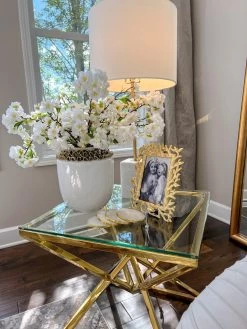 White Ceramic Vase With Gold & White Ruffled Details -Home Essentials Shop IMG 7057 f28e4846 04ad 4870 be9e dafe14c20285 new