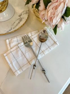 Set Of 2 Stainless Steel Knot Servers