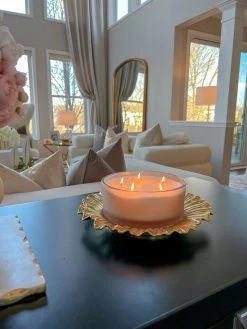 Matte Gold Sunflower Plate -Home Essentials Shop IMG 7219 new