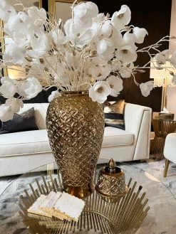 Imperfect Gold Ginger Jar Lattice Design (2 Sizes) -Home Essentials Shop IMG 7259 32a780f5 d473 4a4c ab2f dddf3dbe8991 1