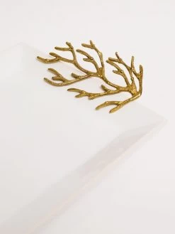 White Ceramic Tray With Gold Textured Design Handles " From Pops Of Color Home Collection" -Home Essentials Shop IMG 7476 new 1