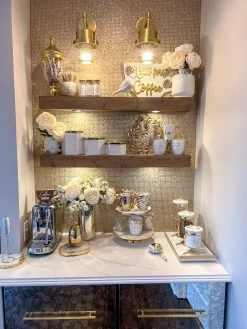 Round Marble Two Tiered Stand With Gold Detail -Home Essentials Shop IMG 7798 1