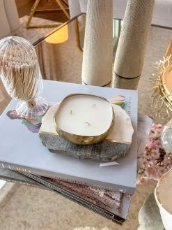 Gold Candle Tray (2 Sizes) -Home Essentials Shop IMG 7855 new