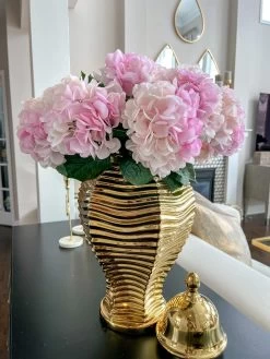 23.5" Real Touch Pink Hydrangea Stem