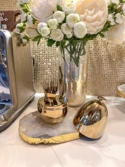 Gold Oval Holder With Hammered Utensils (2 Styles) -Home Essentials Shop IMG 7988 new