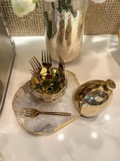 Gold Oval Holder With Hammered Utensils (2 Styles) -Home Essentials Shop IMG 7990 2cf06b17 aeb0 4348 804b a652f1c86403 new 1