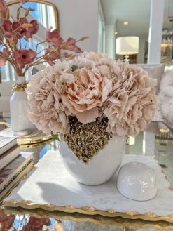 White Vase With Gold Textured Detailed Design -Home Essentials Shop IMG 8319 new 1