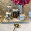 Gold Or Silver Canisters With Floral Lotus Lid (2 Colors) -Home Essentials Shop IMG 8516 new
