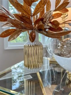 White And Gold Porcelain Striped Vase (2 Sizes) -Home Essentials Shop IMG 8683 3efbdd75 ec70 44c6 9979 3280cd48f5d6 new 1