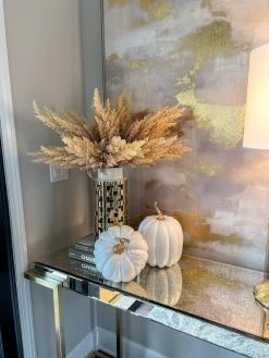 Large Gold & White Ceramic Cut-Out Design Vase -Home Essentials Shop IMG 8759 new