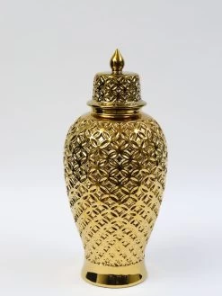 Gold Ginger Jar Lattice Design (2 Sizes) 9 Gold Ginger Jar Lattice Design (2 Sizes) -Home Essentials Shop IMG 8794 1 new