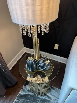 Black Jeweled Resin Pumpkin (2 Sizes)