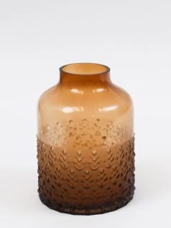Amber Glass Textured Vase (2 Sizes) -Home Essentials Shop IMG 9304 3120x4160 new 1