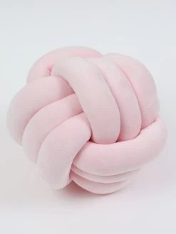 Soft Pink Velvet Knot Pillow (3 Sizes) -Home Essentials Shop IMG 9500 new