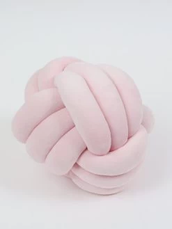 Soft Pink Velvet Knot Pillow (3 Sizes) -Home Essentials Shop IMG 9501 new