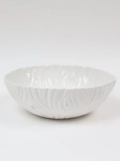 White Ceramic Bowl With Branch Design (2 Sizes) -Home Essentials Shop IMG 9684 new