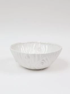 White Ceramic Bowl With Branch Design (2 Sizes) -Home Essentials Shop IMG 9685 new 1