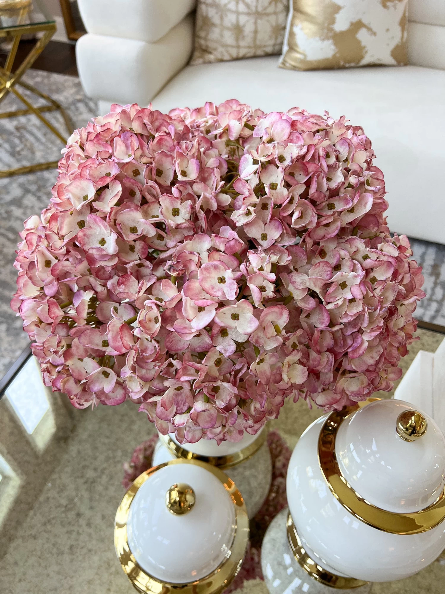 13" Two Tone Lavender Hydrangea Bundle 5 13" Two Tone Lavender Hydrangea Bundle - Image 3