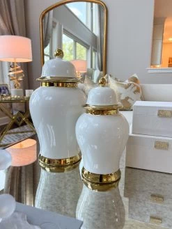 Two-Tone Ginger Jar (2 Colors, 2 Sizes) -Home Essentials Shop IMG 9899