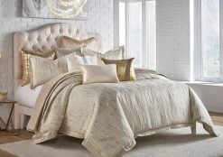 Naja Ivory Gold Duvet Set (2 Sizes)