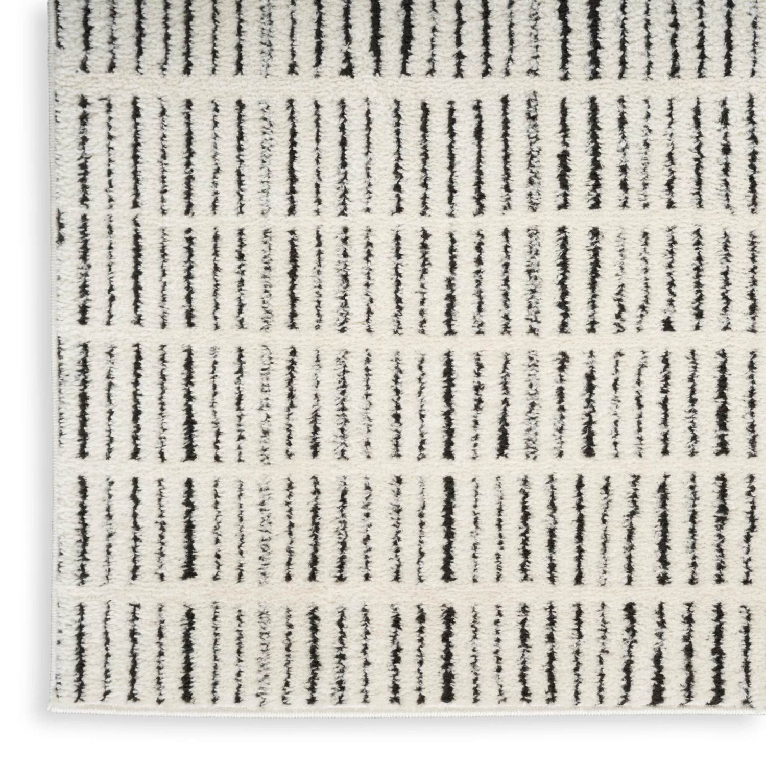 Modern Comfort Area Rug - Ivory Black Style 2 7 Modern Comfort Area Rug - Ivory Black Style 2 - Image 5