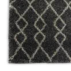 Geometric Shag Area Rug - Charcoal -Home Essentials Shop diimpkgrwuarzaogwarz