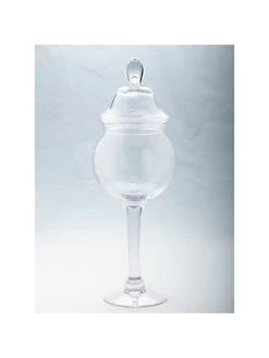 Glass Stem Jar (2 Sizes) -Home Essentials Shop efd145f71bd217c0c63a7f031a858319 new 1