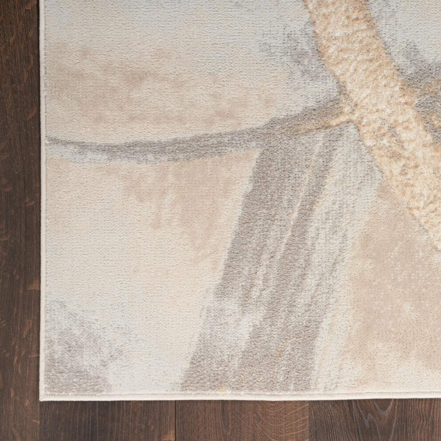 Inspire Me! Home Décor Brushstrokes Area Rug - Beige/Grey 6 Inspire Me! Home Décor Brushstrokes Area Rug - Beige/Grey - Image 4