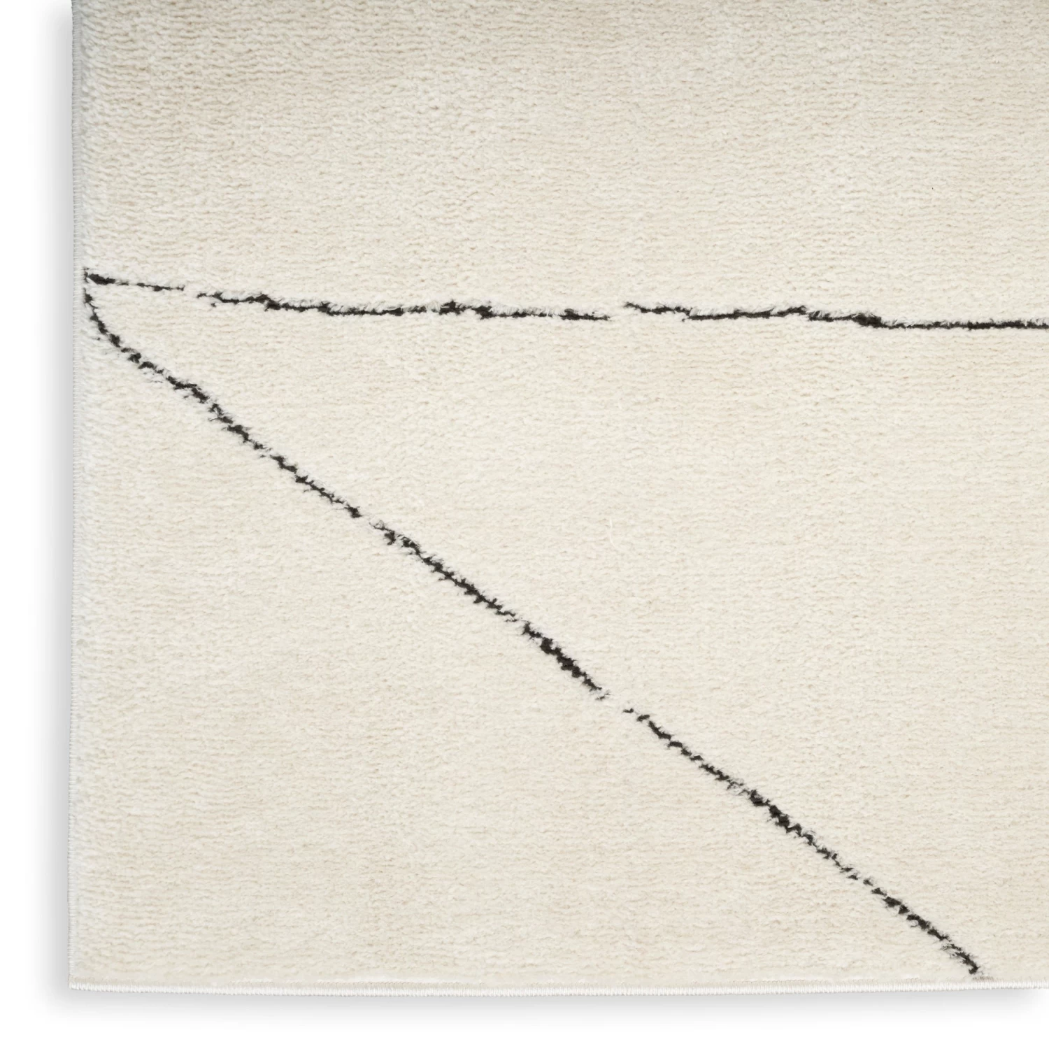 Modern Comfort Area Rug - Ivory Black Style 1 7 Modern Comfort Area Rug - Ivory Black Style 1 - Image 5