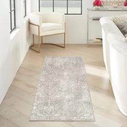 Inspire Me! Home Décor Iliana Area Rug - Light Grey -Home Essentials Shop gkapnijnua12h4nah6mj