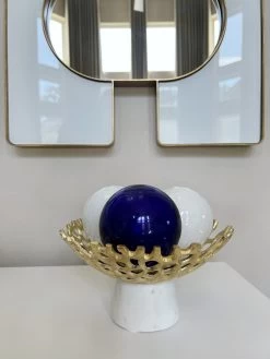 Textured Design Bowl With White Marble Base (2 Colors) "From Pops Of Color Home Collection" 15 Textured Design Bowl With White Marble Base (2 Colors) "From Pops Of Color Home Collection" -Home Essentials Shop image00011 new 1