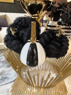 Ceramic Pumpkin With Gold Stem (3 Styles) -Home Essentials Shop image 057597b2 7408 4535 a219 28b39e0b13ff new