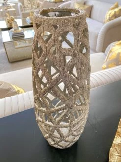 Champagne Ceramic Cut-Out Vase -Home Essentials Shop image 0830c1a9 8a9d 454d 979a a74050797b06 1